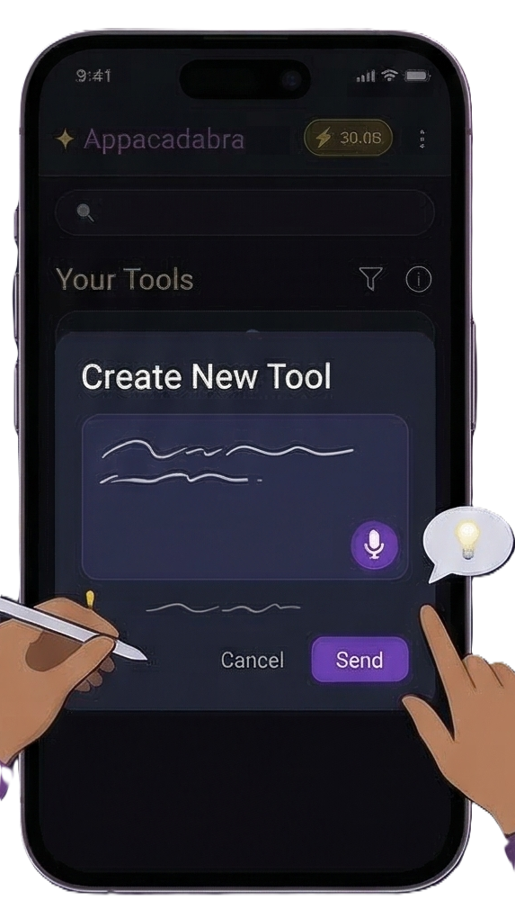 Create new tool modal